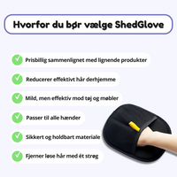 ShedGlove™- Fjern alt hår med ét strøg